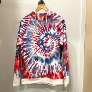 686 MEN'S GRATEFUL DEAD TIE DYE BONDED FLEECE PULLOVER HOODY NWT